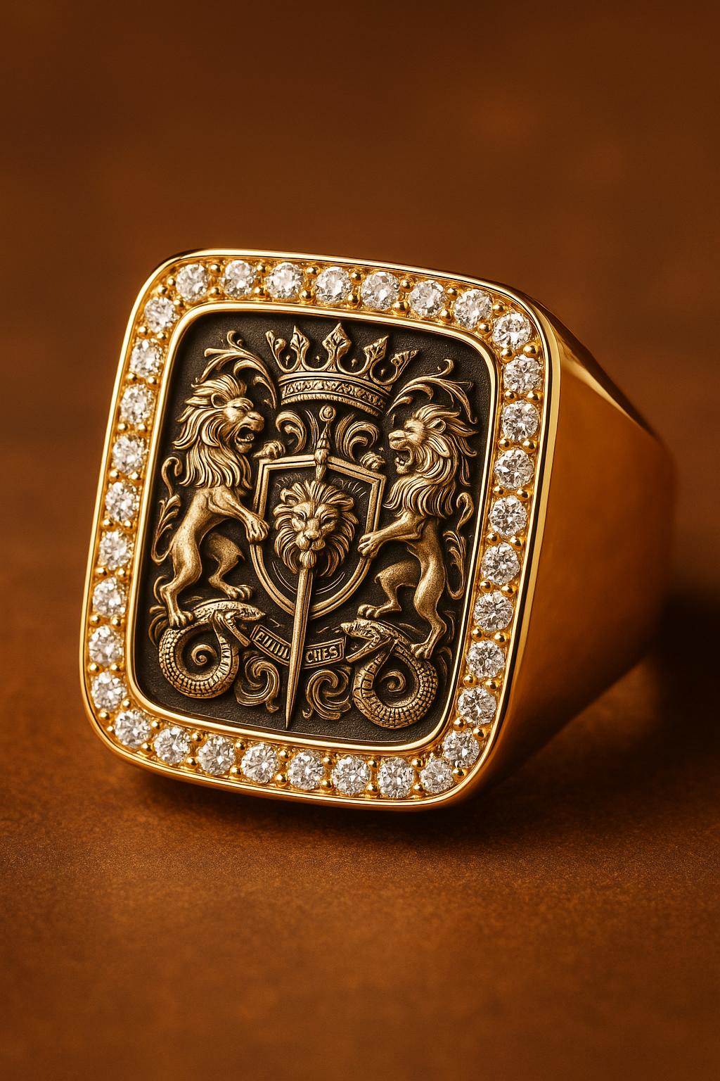 Two lion ring