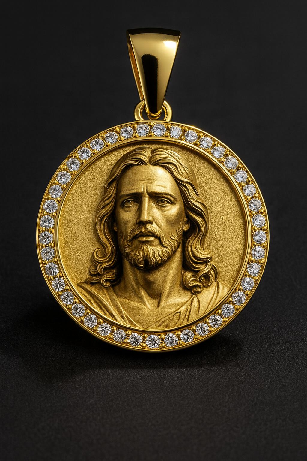 Jesus face pendant
